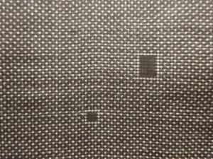 アンティーク　幾何学模様織出し本場泥大島紬着物（5マルキ）